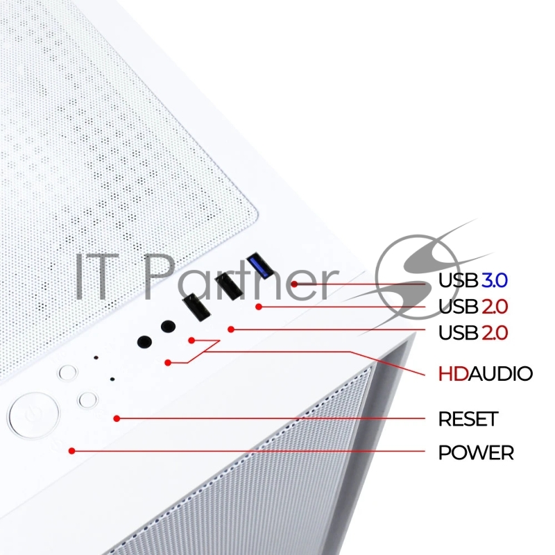 Корпус Ginzzu CL540 White mATX