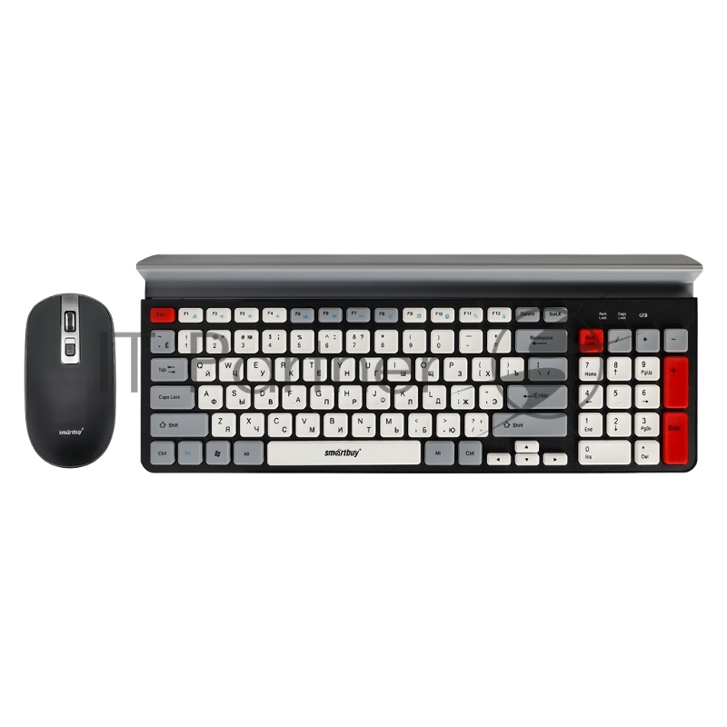 Комплект клавиатуры и мыши SMARTBUY (SBC-201359AG-KW) 201359AG черно-серо-белый