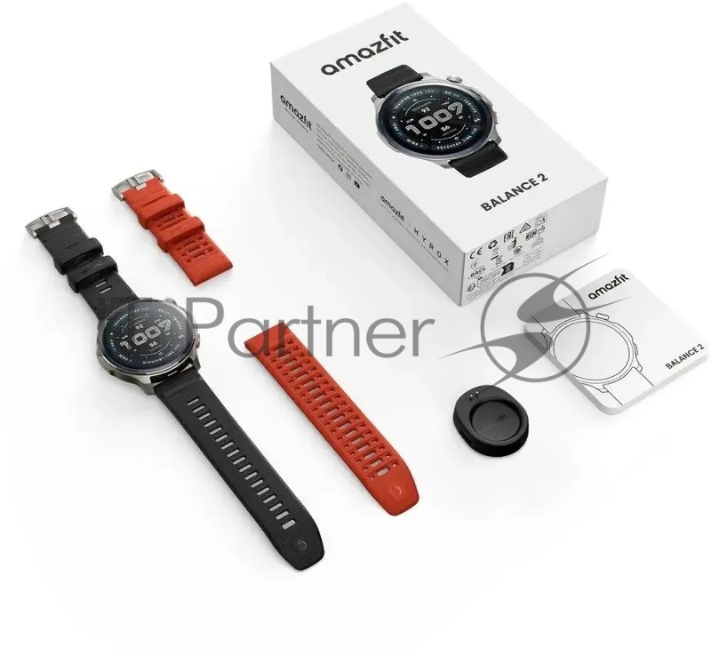 Смарт-часы Amazfit Balance 2 A2430 1.5 TFT корп.серый рем.черный разм.брасл.:140-210мм (6972596108955)
