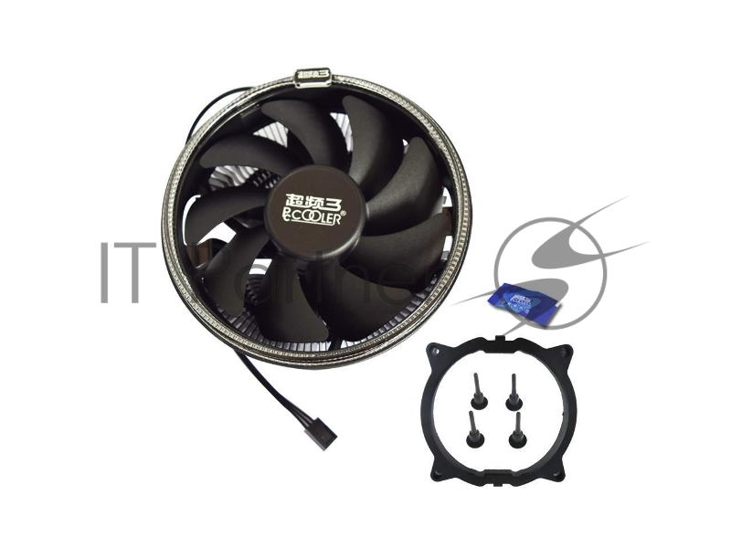 Кулер PCCooler E126MB черный 120мм алюминий 1800rpm 26.5db 4-pin 92W 70мм
