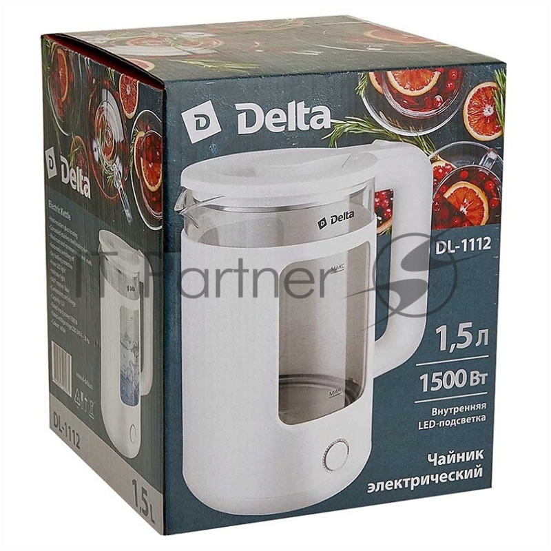 Чайник Delta DL-1112 белый