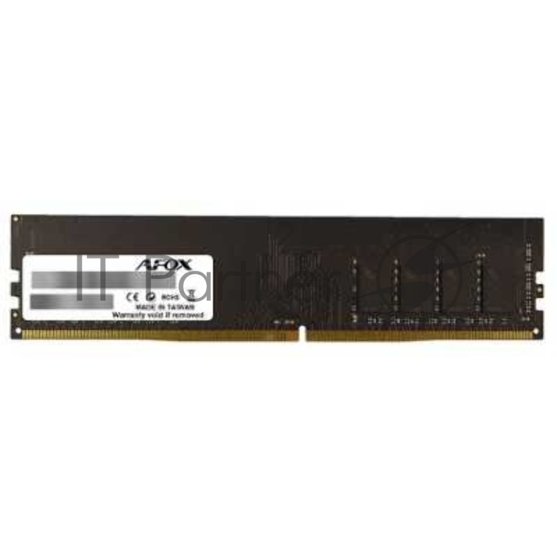 Модуль памяти Afox 4GB DDR4 3200Mhz DIMM Single Channel Package (1x4GB) PC4-25600, 288-Pin, Non-ECC, Un-Buffered, XMP 2.0, CL 16-18-18-39, 1.35V
