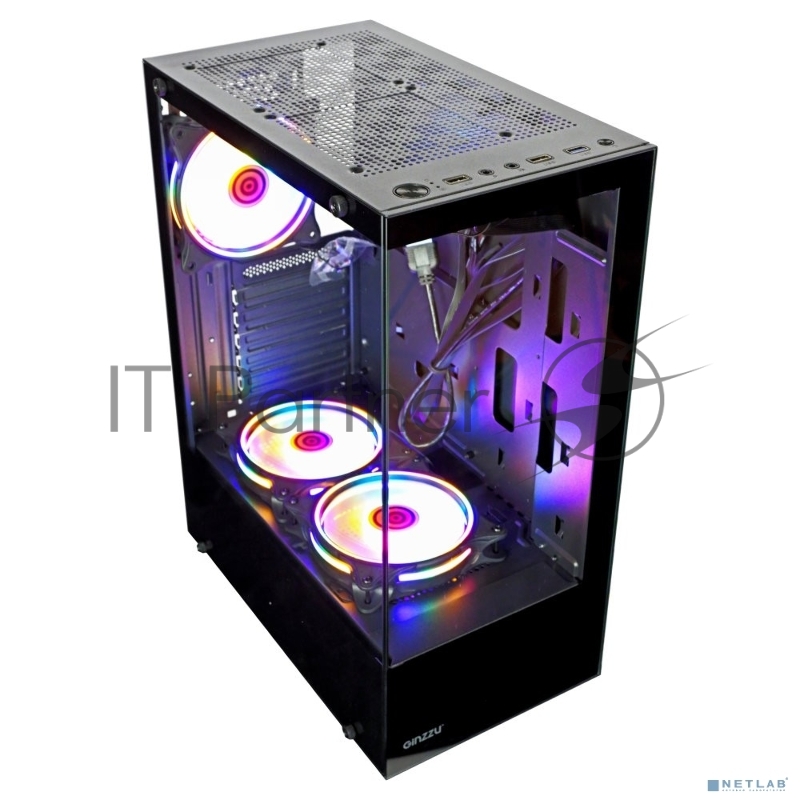 Компьютерный корпус Ginzzu CL305 FAN 3*12LC4 FRGB