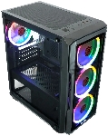 Компьютерный корпус Ginzzu CL690 mATX FAN 4*12FRGB