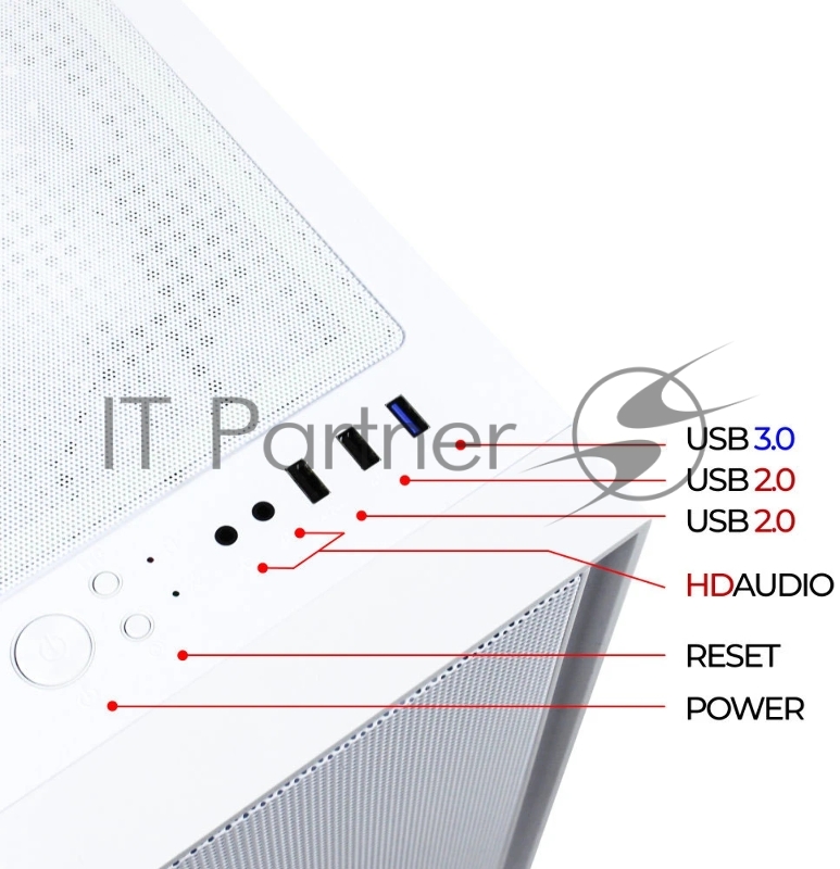 Компьютерный корпус Ginzzu CL560 White mATX