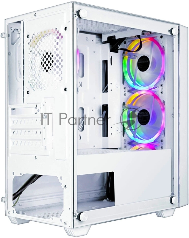 Компьютерный корпус Ginzzu CL620 mATX FAN 4*12FRGB