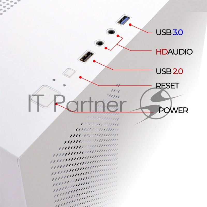 Компьютерный корпус Ginzzu V200 White