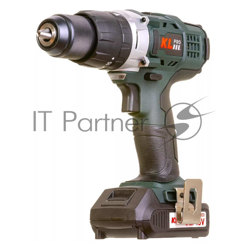 Профессиональный ударный шуруповерт KLPRO KLDM18-20 (18В, Li-ion-2шт, 2.0Ач, 40Нм, 2 скорости, подсветка, магнитная бита,З/У,в кейсе)