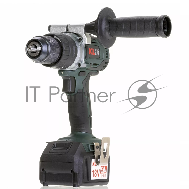 Профессиональный ударный бесщеточный шуруповерт KLPRO KLDM18B-50 (18В, Li-ion-2шт, 5.0Ач, 60Нм, ручка, З/У-4А ,в кейсе)