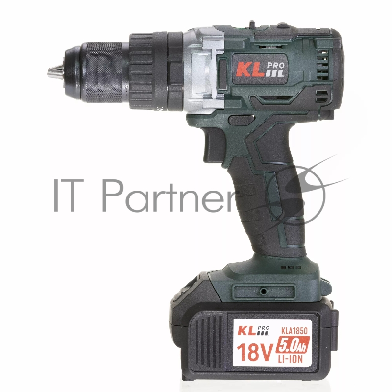 Профессиональный ударный бесщеточный шуруповерт KLPRO KLDM18B-50 (18В, Li-ion-2шт, 5.0Ач, 60Нм, ручка, З/У-4А ,в кейсе)