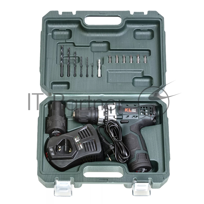 Профессиональный шуруповерт аккумуляторный KLPRO KLNM1020 (12 В / 2,0 Ач, 0-1300 об/мин, 12 бит)