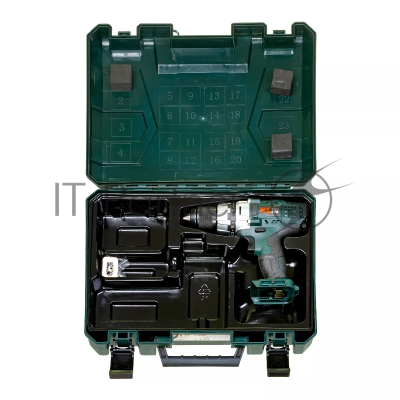 Профессиональный шуруповерт аккумуляторный KLPRO KLNM18-00 (18В, без ЗУ и АКБ , 40Нм, 2 скорости, 20-ступений к/м, подсветка,в кейсе)