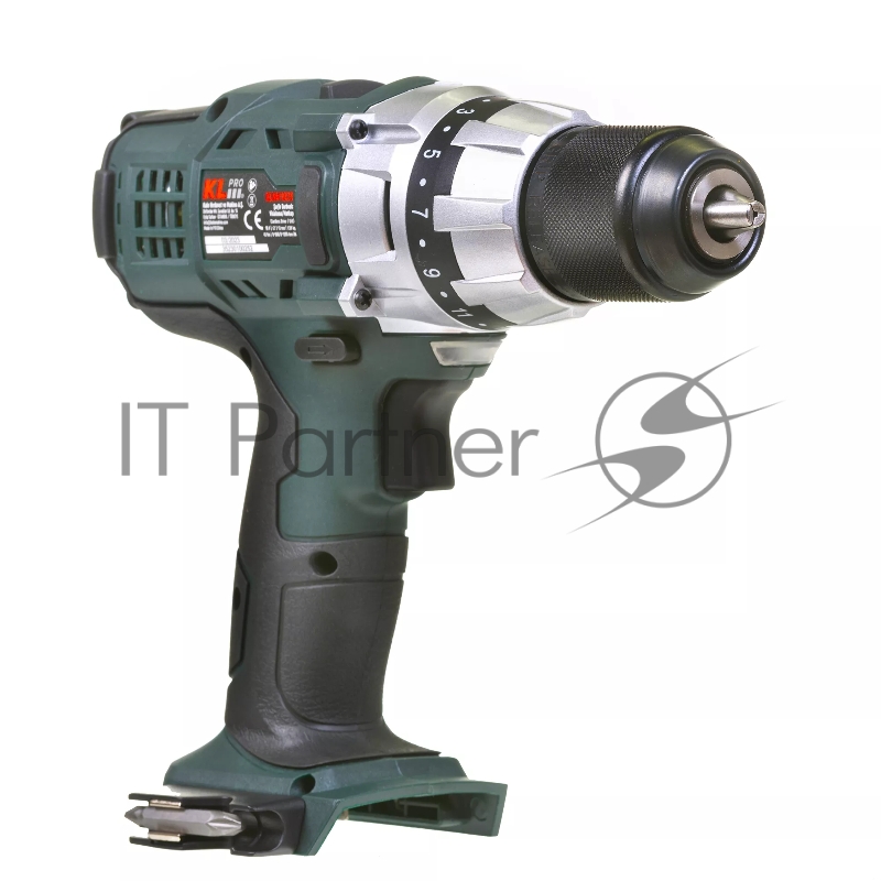 Профессиональный шуруповерт аккумуляторный KLPRO KLNM18-00 (18В, без ЗУ и АКБ , 40Нм, 2 скорости, 20-ступений к/м, подсветка,в кейсе)