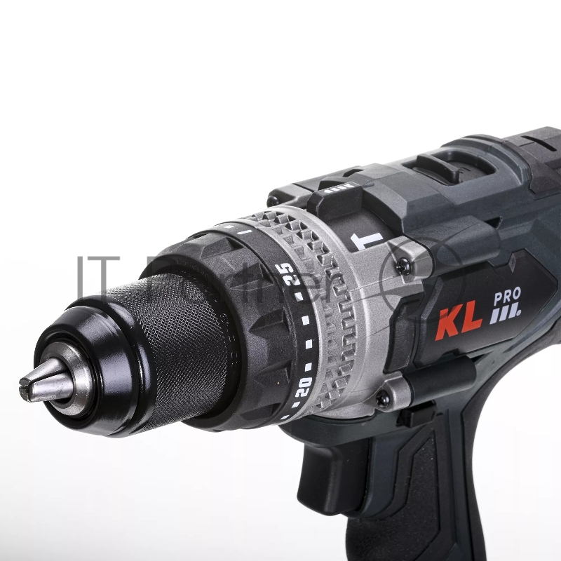 Профессиональный аккумуляторный бесщеточный ударный шуруповерт KLPRO KLDM18BHX-50 (18В, Li-ion-2шт, 5.0Ач, 150Нм, 2 скорости, подсветка, магнитная бита,З/У,в кейсе)