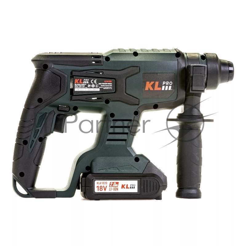 Профессиональный бесщеточный перфоратор аккумуляторный KLPRO KLPM18B-20 (18В, Li-ion-2шт, 2.0Ач, 1,7Дж , SDS-plus, З/У,сумка)