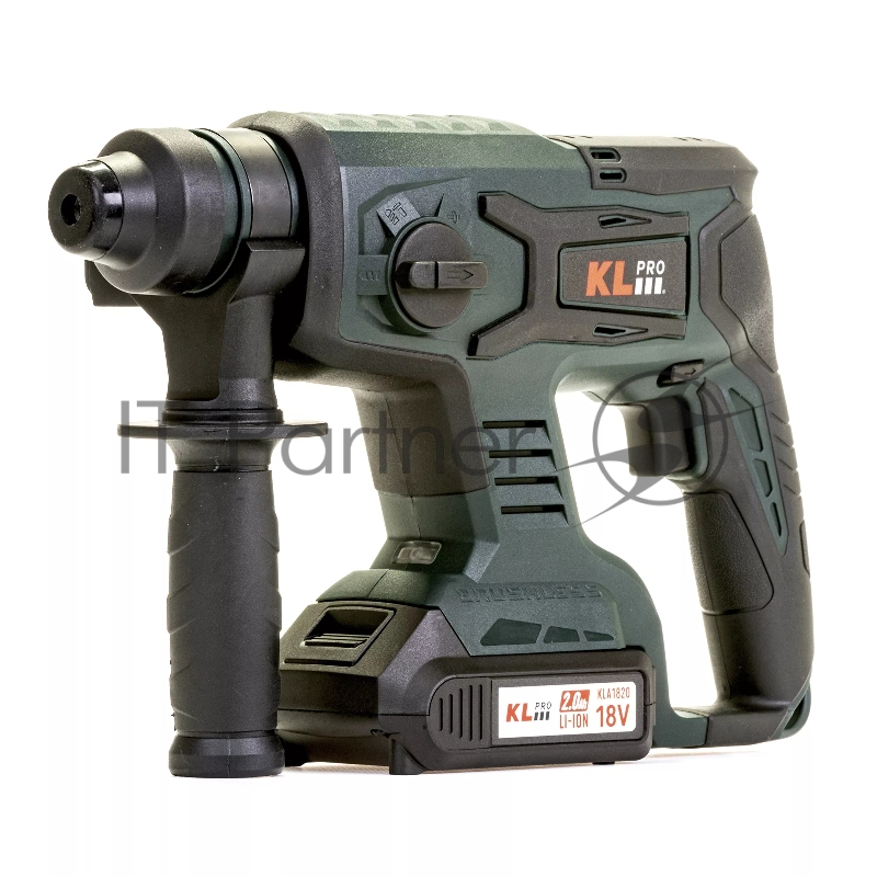 Профессиональный бесщеточный перфоратор аккумуляторный KLPRO KLPM18B-20 (18В, Li-ion-2шт, 2.0Ач, 1,7Дж , SDS-plus, З/У,сумка)