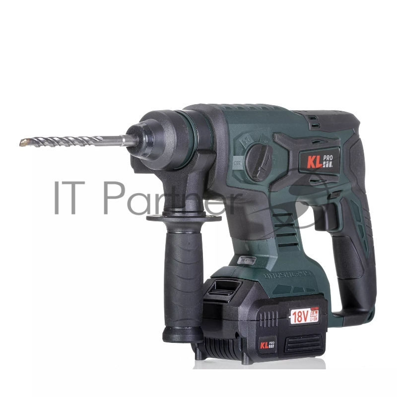 Профессиональный бесщеточный перфоратор аккумуляторный KLPRO KLPM18B-50 (18В, Li-ion-2шт, 5.0Ач, 1,7Дж , SDS-plus, З/У,сумка)