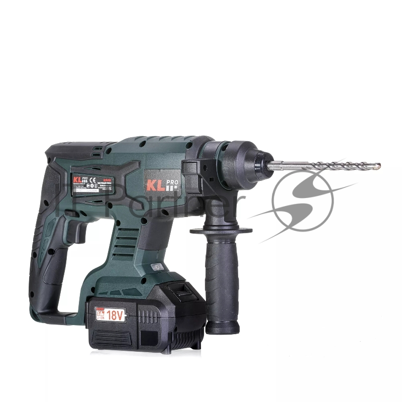 Профессиональный бесщеточный перфоратор аккумуляторный KLPRO KLPM18B-50 (18В, Li-ion-2шт, 5.0Ач, 1,7Дж , SDS-plus, З/У,сумка)