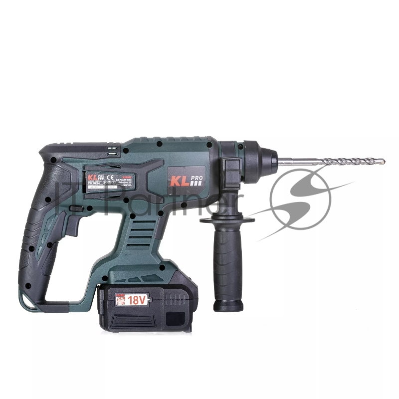 Профессиональный бесщеточный перфоратор аккумуляторный KLPRO KLPM18B-50 (18В, Li-ion-2шт, 5.0Ач, 1,7Дж , SDS-plus, З/У,сумка)