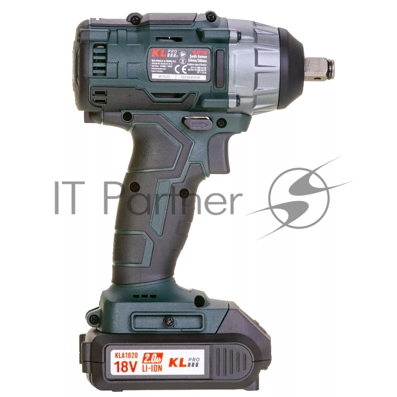 Профессиональный бесщеточный гайковерт аккумуляторный KLPRO KLSS18B-20 (18В, Li-ion-2шт, 2.0Ач, 250Нм, 2 скорости, подсветка,З/У,в кейсе)