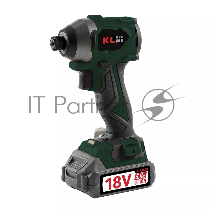 Профессиональный бесщеточный винтоверт аккумуляторный KLPRO KLDV18BH-50 (18В, Li-ion-2шт, 5.0Ач, 220Нм, 2 скорости, подсветка,З/У,в кейсе)
