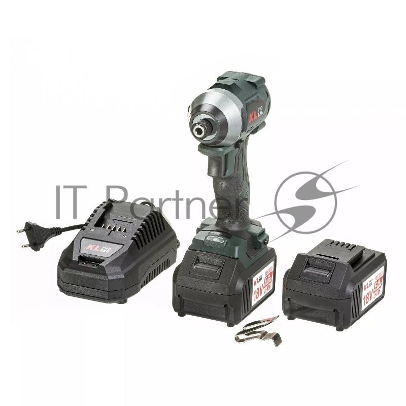 Профессиональный бесщеточный винтоверт аккумуляторный KLPRO KLDV18BH-50 (18В, Li-ion-2шт, 5.0Ач, 220Нм, 2 скорости, подсветка,З/У,в кейсе)