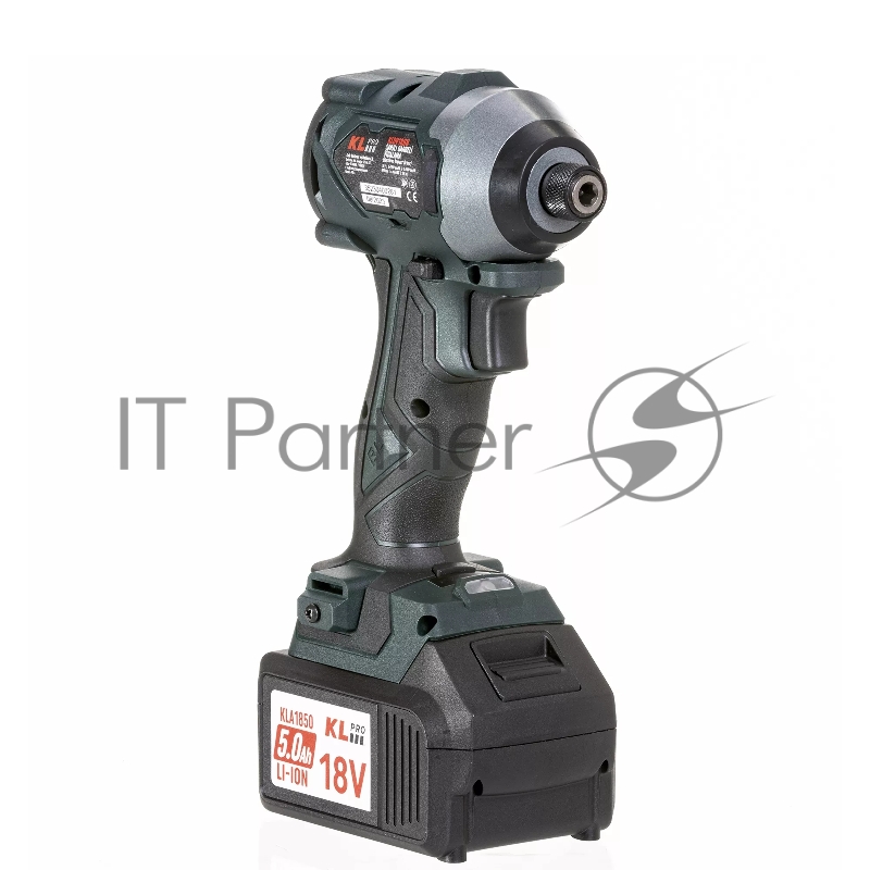 Профессиональный бесщеточный винтоверт аккумуляторный KLPRO KLDV18BH-50 (18В, Li-ion-2шт, 5.0Ач, 220Нм, 2 скорости, подсветка,З/У,в кейсе)
