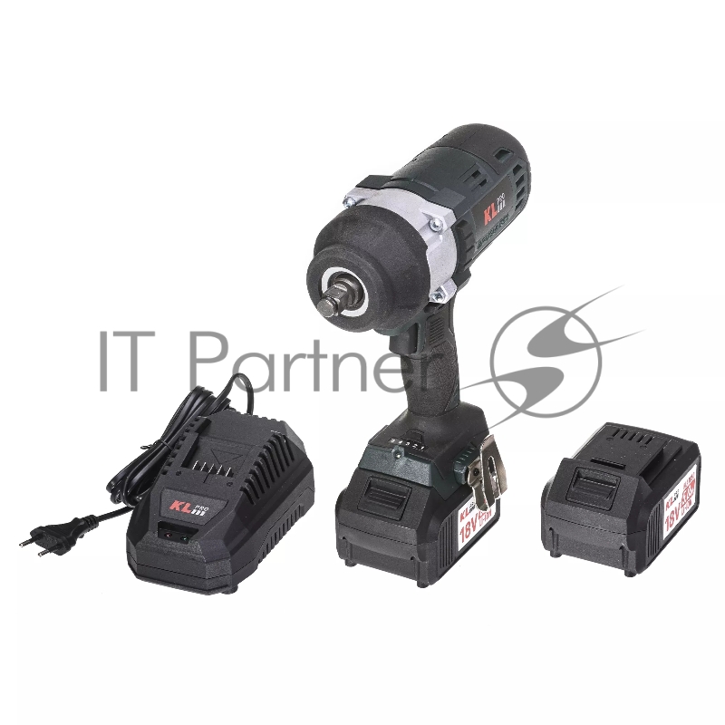 Профессиональный бесщеточный гайковерт аккумуляторный KLPRO KLSS18BHX-50 (18В, Li-ion-2шт, 5.0Ач, 800Нм, 2 скорости, подсветка,З/У,в кейсе)