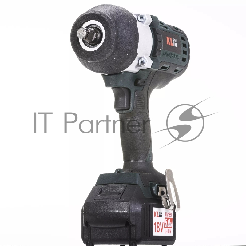 Профессиональный бесщеточный гайковерт аккумуляторный KLPRO KLSS18BHX-50 (18В, Li-ion-2шт, 5.0Ач, 800Нм, 2 скорости, подсветка,З/У,в кейсе)
