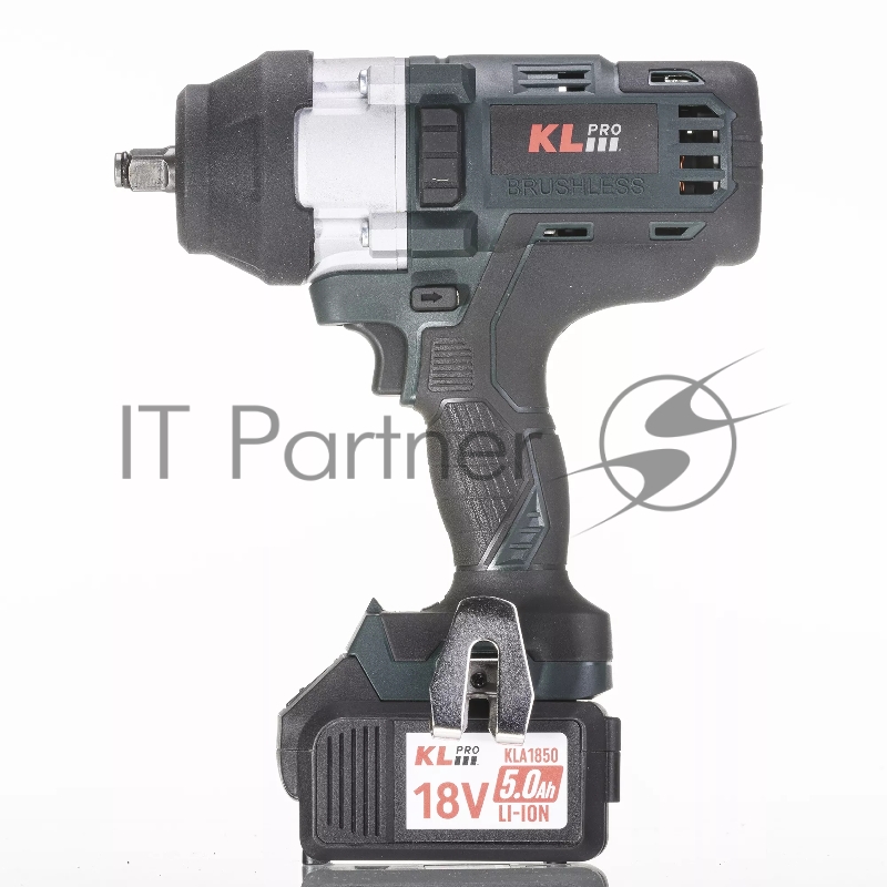 Профессиональный бесщеточный гайковерт аккумуляторный KLPRO KLSS18BHX-50 (18В, Li-ion-2шт, 5.0Ач, 800Нм, 2 скорости, подсветка,З/У,в кейсе)