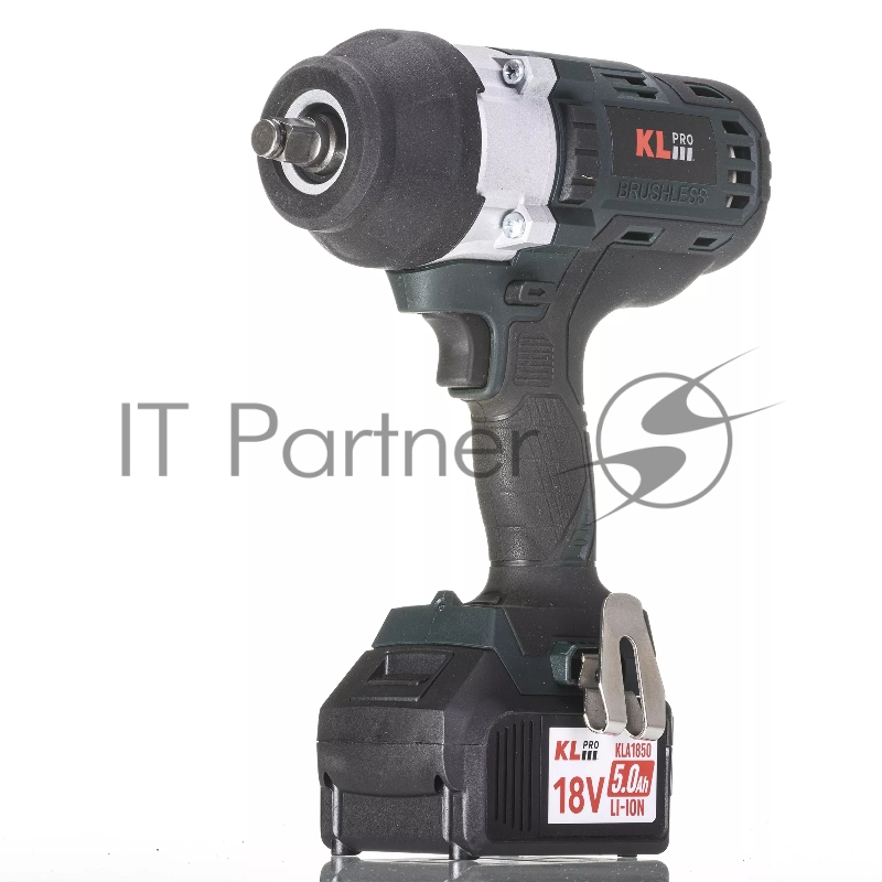 Профессиональный бесщеточный гайковерт аккумуляторный KLPRO KLSS18BHX-50 (18В, Li-ion-2шт, 5.0Ач, 800Нм, 2 скорости, подсветка,З/У,в кейсе)