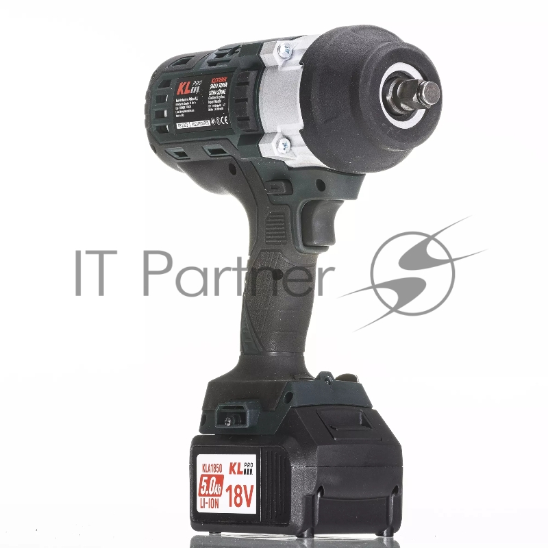Профессиональный бесщеточный гайковерт аккумуляторный KLPRO KLSS18BHX-50 (18В, Li-ion-2шт, 5.0Ач, 800Нм, 2 скорости, подсветка,З/У,в кейсе)
