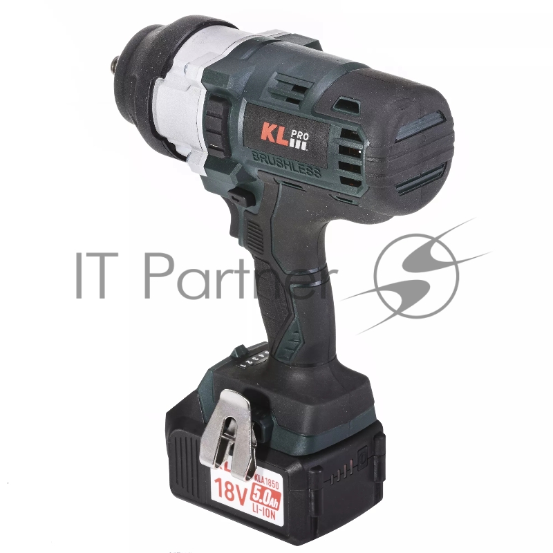 Профессиональный бесщеточный гайковерт аккумуляторный KLPRO KLSS18BHX-50 (18В, Li-ion-2шт, 5.0Ач, 800Нм, 2 скорости, подсветка,З/У,в кейсе)