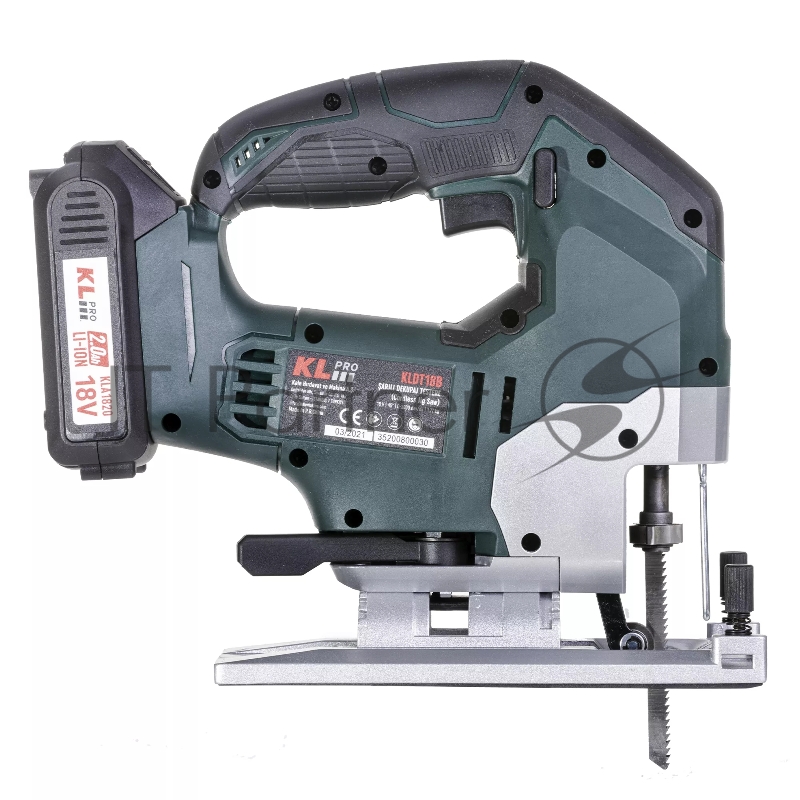 Профессиональный лобзик бесщеточный KLPRO KLDT18B-20 (18В, Li-ion-2шт, 2.0Ач, патрубок для пылесоса, полотна (дерево/металл, З/У , кейс)