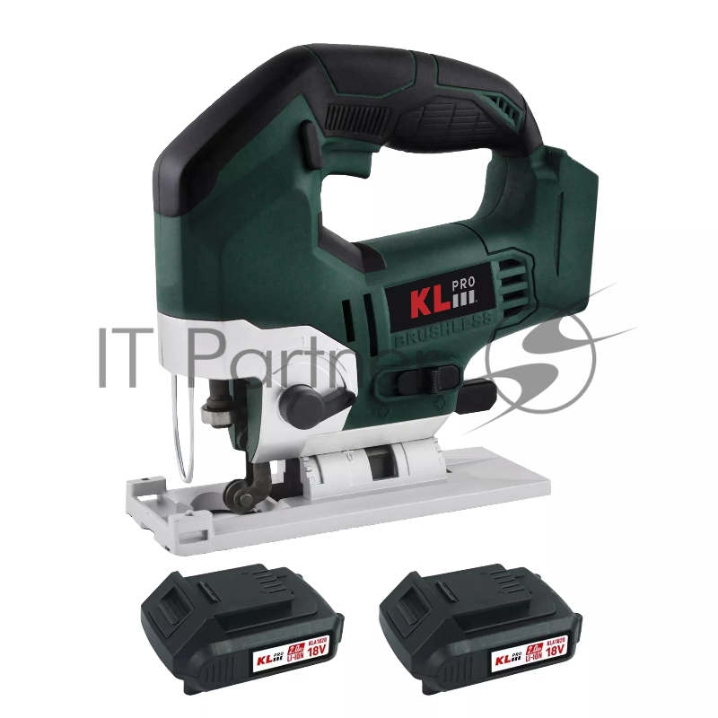 Профессиональный лобзик бесщеточный KLPRO KLDT18B-20 (18В, Li-ion-2шт, 2.0Ач, патрубок для пылесоса, полотна (дерево/металл, З/У , кейс)