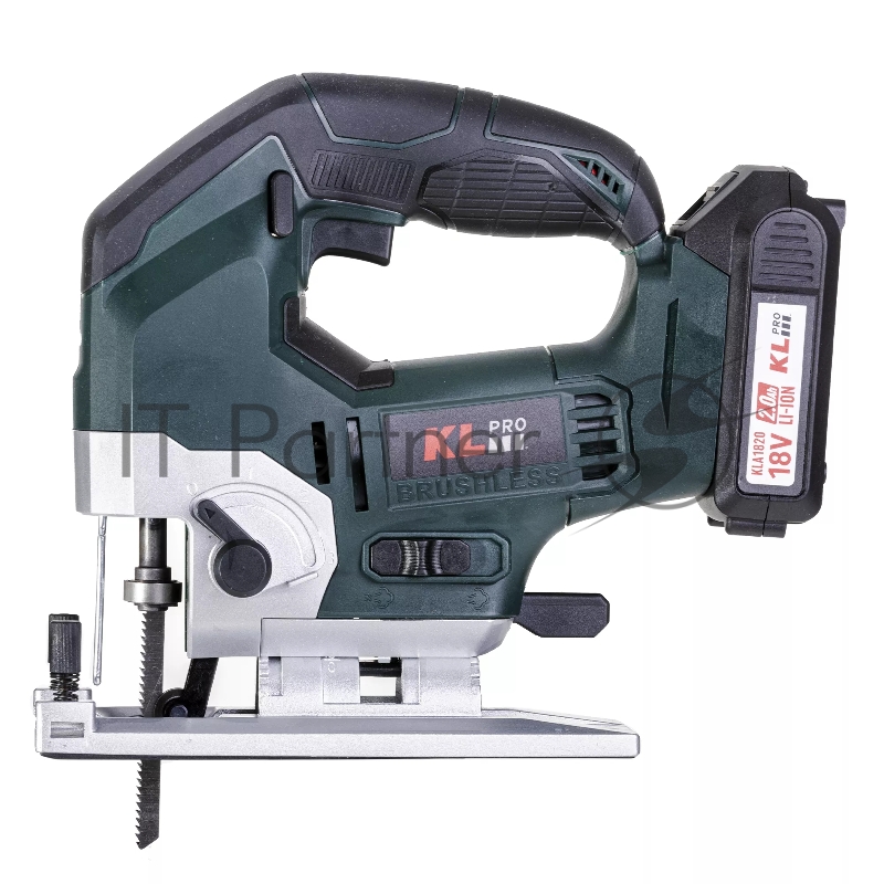 Профессиональный лобзик бесщеточный KLPRO KLDT18B-20 (18В, Li-ion-2шт, 2.0Ач, патрубок для пылесоса, полотна (дерево/металл, З/У , кейс)