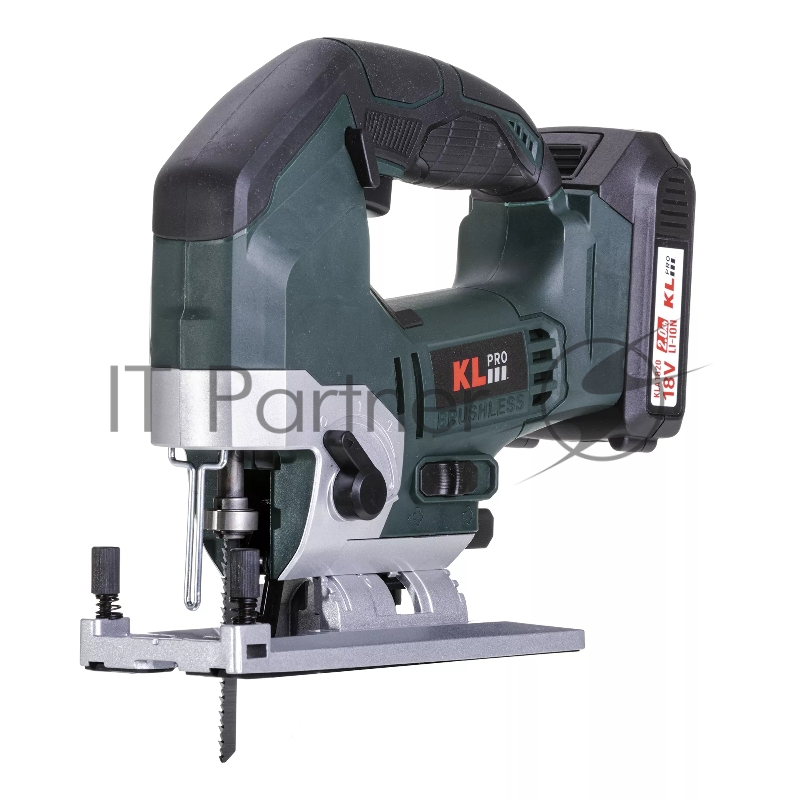 Профессиональный лобзик бесщеточный KLPRO KLDT18B-20 (18В, Li-ion-2шт, 2.0Ач, патрубок для пылесоса, полотна (дерево/металл, З/У , кейс)