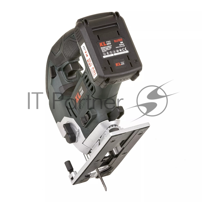 Профессиональный лобзик бесщеточный KLPRO KLDT18B-20 (18В, Li-ion-2шт, 2.0Ач, патрубок для пылесоса, полотна (дерево/металл, З/У , кейс)