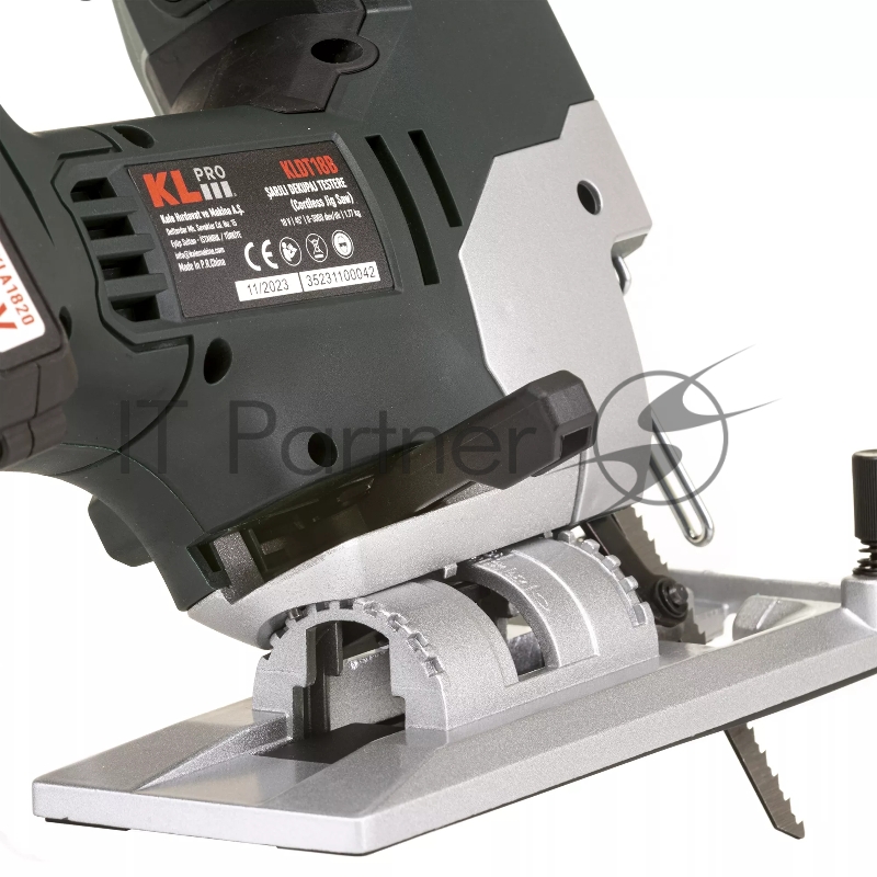 Профессиональный лобзик бесщеточный KLPRO KLDT18B-20 (18В, Li-ion-2шт, 2.0Ач, патрубок для пылесоса, полотна (дерево/металл, З/У , кейс)