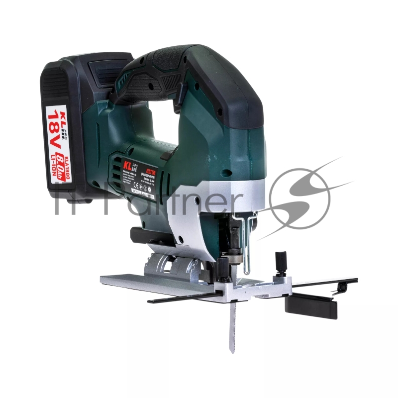 Профессиональный лобзик бесщеточный KLPRO KLDT18B-80 (18В, Li-ion-2шт, 8.0Ач, патрубок для пылесоса, полотна (дерево/металл, З/У-4А , кейс)