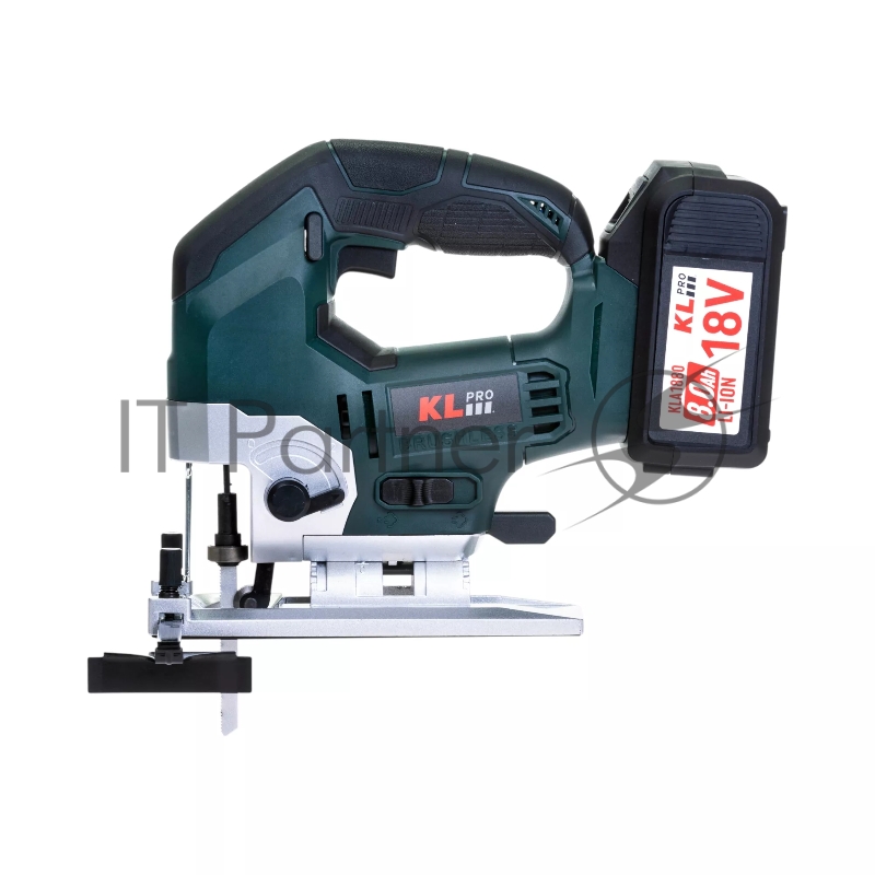 Профессиональный лобзик бесщеточный KLPRO KLDT18B-80 (18В, Li-ion-2шт, 8.0Ач, патрубок для пылесоса, полотна (дерево/металл, З/У-4А , кейс)