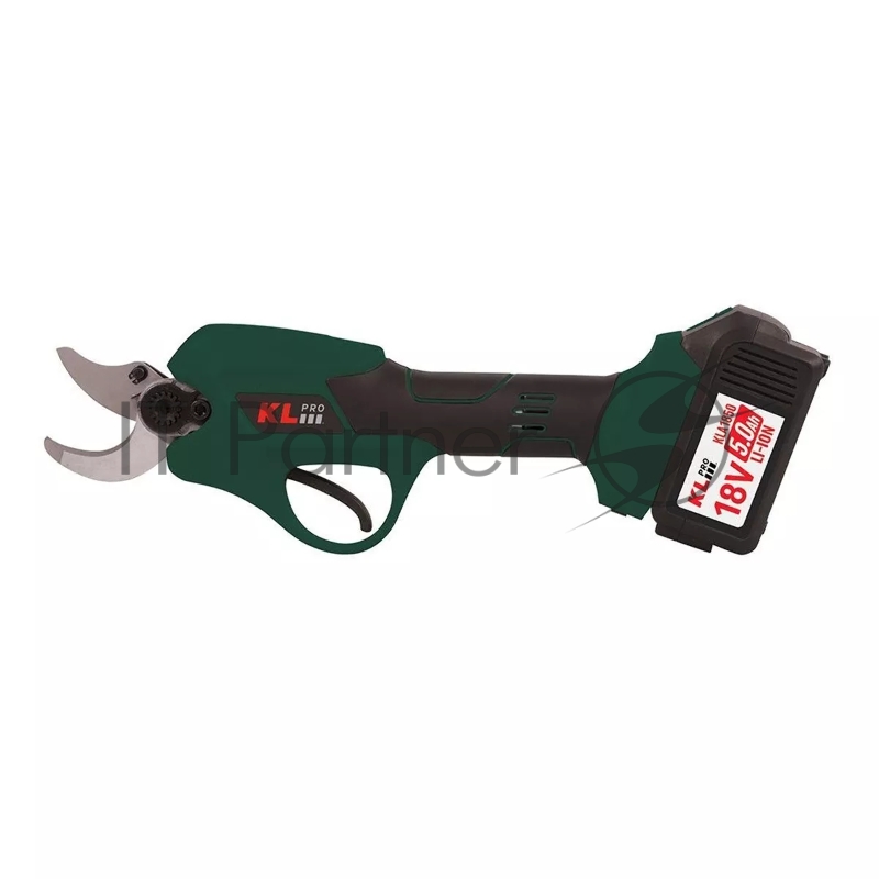 Профессиональный аккумуляторный секатор KLPRO KLBBM18B-50 (18В, Li-ion-2шт 5,0Ач, ЗУ 4,5А)
