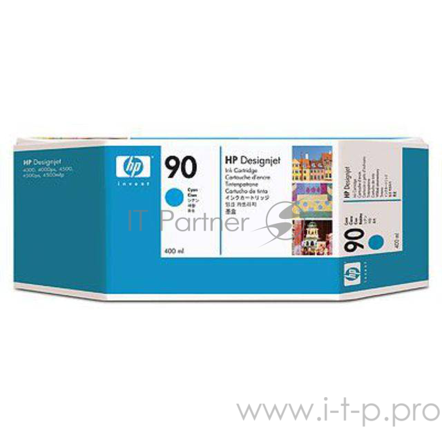 Картридж струйный HP №90 C5061A голубой для HP DJ 4000/4500 (400мл)