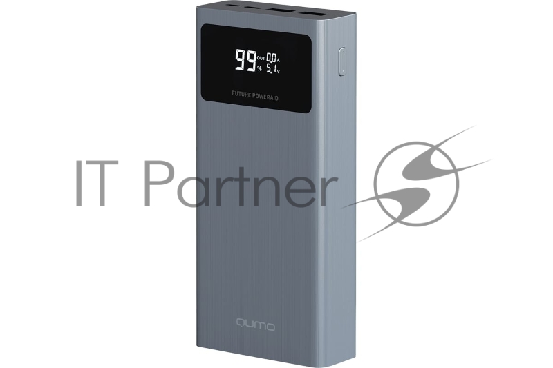 Портативное зарядное устройство QUMO Future PowerAid 20000mAh темно-серый FPA-20C-S1