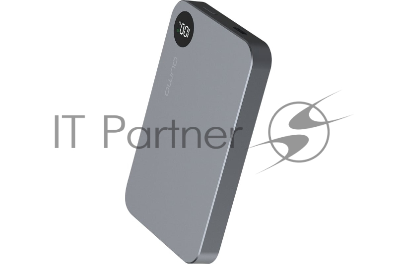 Портативное зарядное устройство QUMO Future Magnetic PowerAid 5000mAh W15 темно-серый FMPA-5C-S1