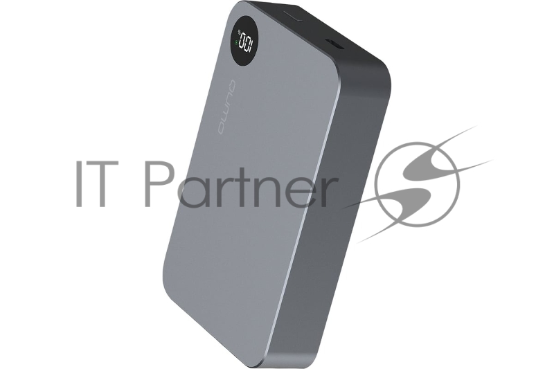 Портативное зарядное устройство QUMO Future Magnetic PowerAid 10000mAh W15 темно-серый FMPA-10C-S1