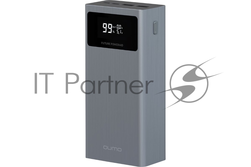 Портативное зарядное устройство QUMO Future PowerAid 30000mAh темно-серый FPA-30C-S1