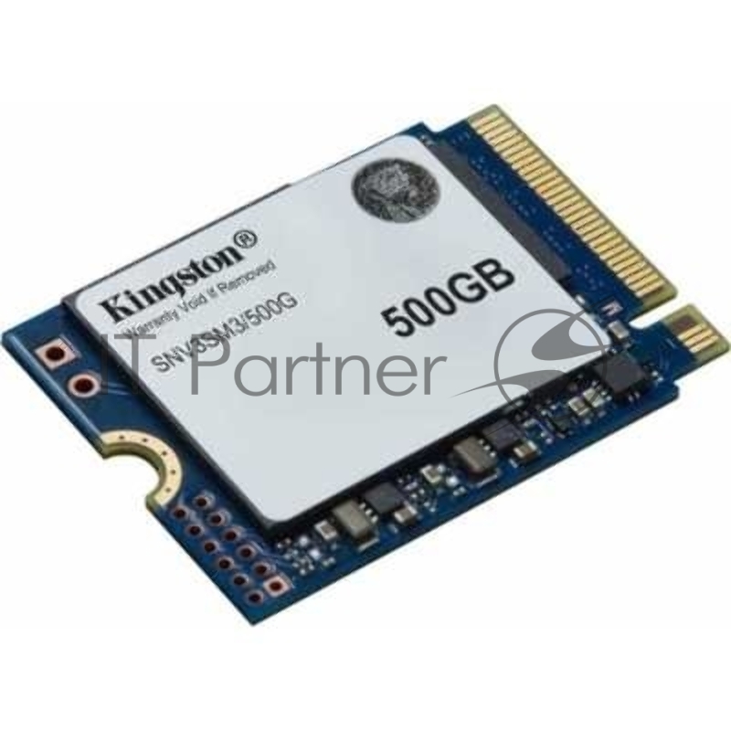 Твердотельный накопитель Kingston SSD NV3, 500GB, M.2(22x30mm), NVMe, PCIe 4.0 x4, 3D TLC, R/W 5000/3000MB/s, TBW 160, DWPD 0.2 (60 мес)
