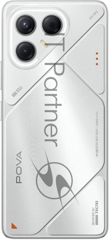 Смартфон Tecno Pova 7 5G 8/128GB Magic Silver (LJ7)