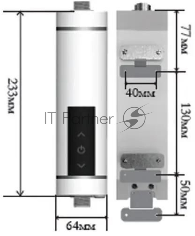 Электрический проточный водонагреватель PRIMOCLIMA IQ 5.5 кВт, черный